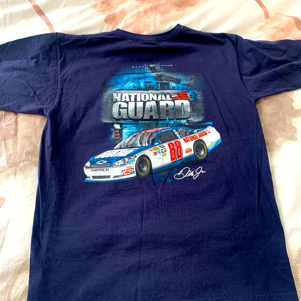 2/$25 Dale Earnhardt national guard shirt